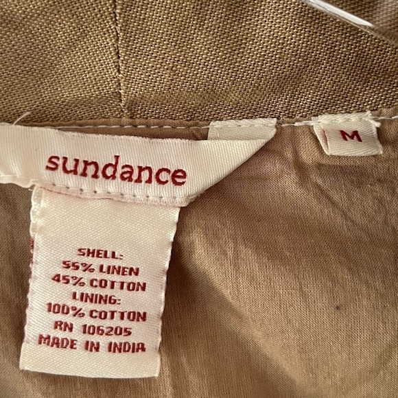 Sundance  Linen Blend Color Block Single Button Blazer Jacket Size Medium - Picture 9 of 13